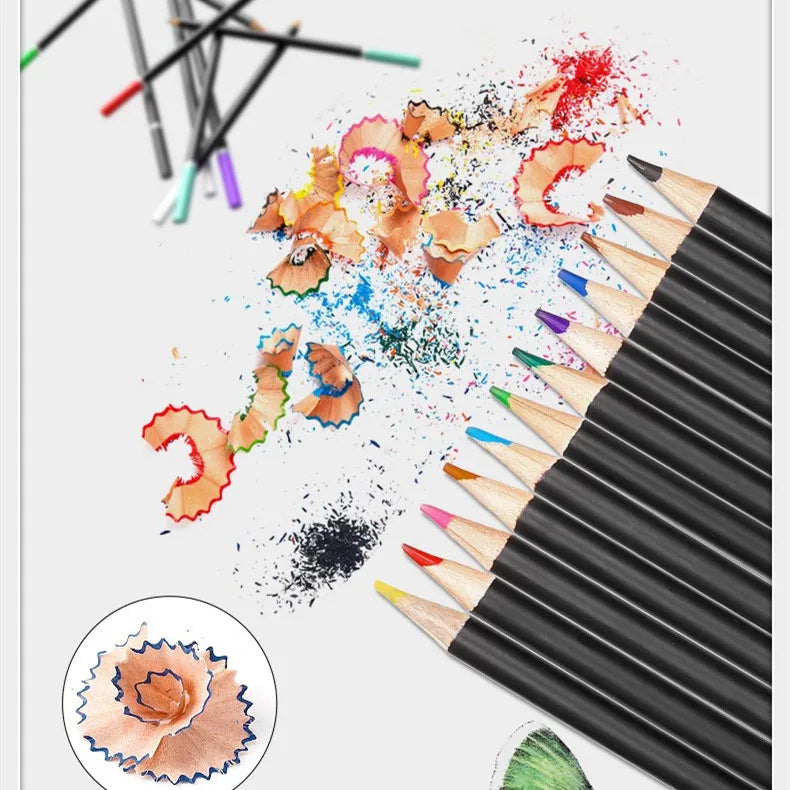 72Pcs Oil-Based Colored Pencil Set