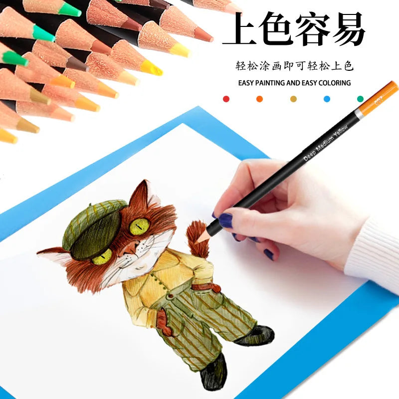72Pcs Oil-Based Colored Pencil Set